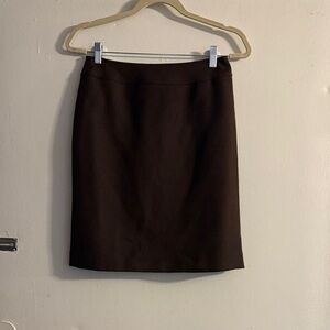 Tahari Dark Brown Pencil Skirt